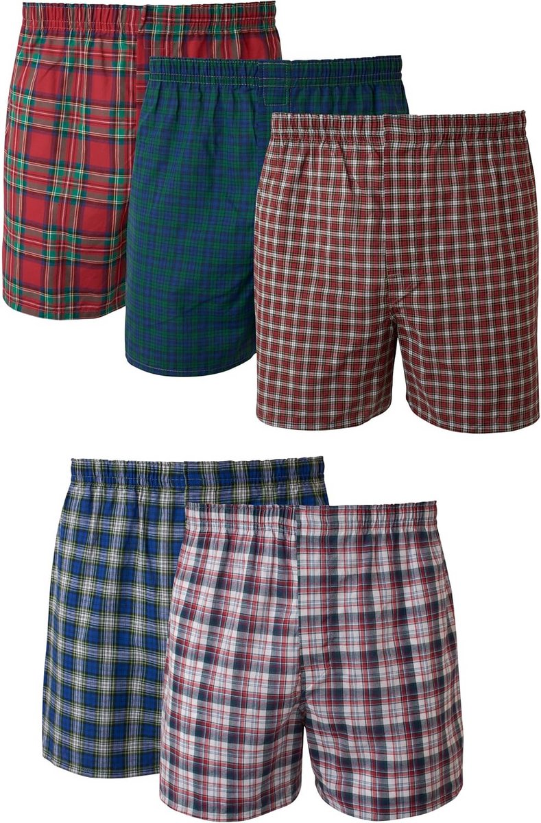 Heren Boxershorts Ondergoed - Labelloos, Zichtbare Tailleband - Multipack Verkrijgbaar