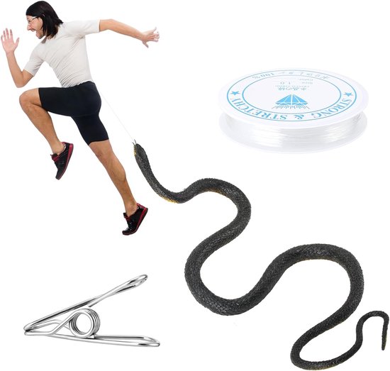 110cm Snake Prank - String Clip - Snake Joke On A Rope - DIY Golf Snake ...