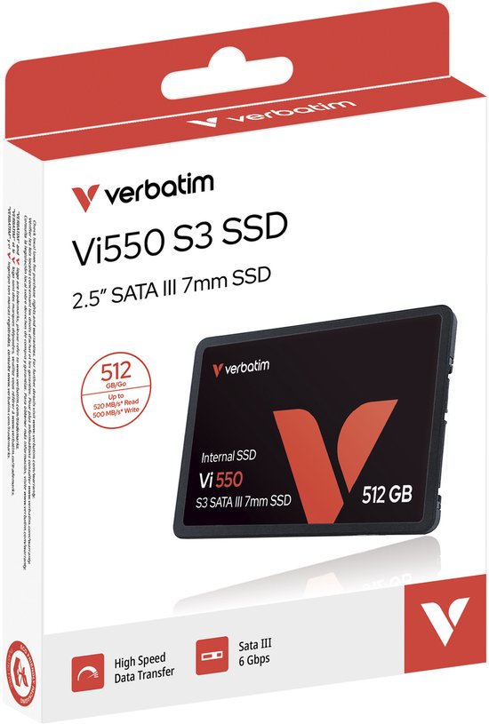 Verbatim VI550 S3 512GB SATA III 2.5"