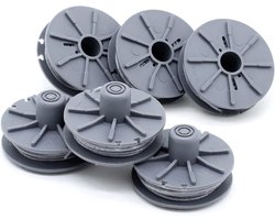 6 stuks reservedraadspoel 5307-20 voor Gardena turbotrimmer; reserveonderdeel voor grastrimmer 9805, 9806, 9807, 9808 - 1 ,6mm, 6,1 m Lengte