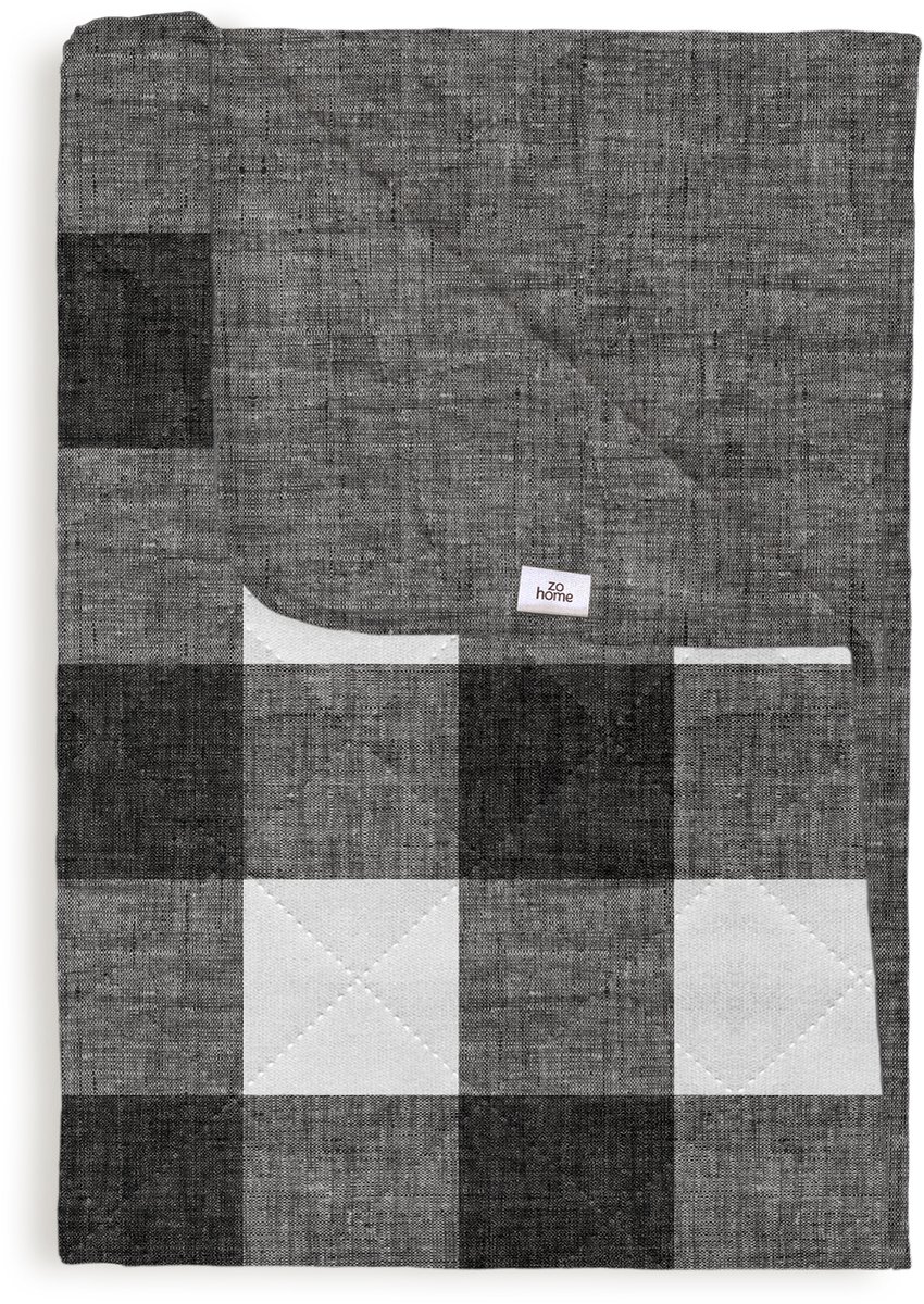 Zo Home Quattro di Lino Sprei - dark grey 270 x 260