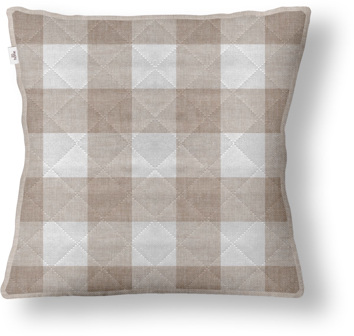 Zo Home Quattro di Lino Sierkussen - sandy beige - 50 x 50 cm - inclusief binnen kussen
