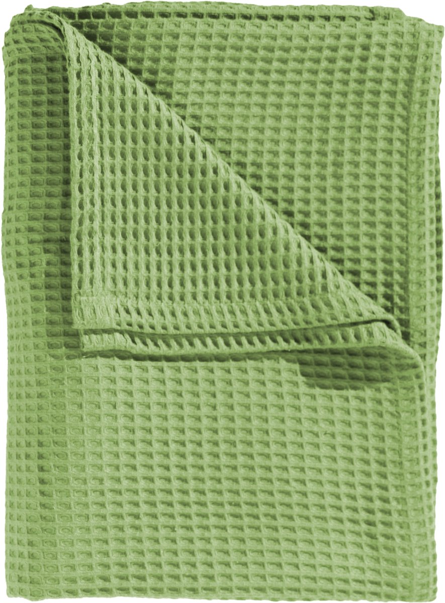 Heckettlane Bed Sprei Wafel - Bedsprei 1 persoons - Wafeldeken - 180x260 cm - Groen