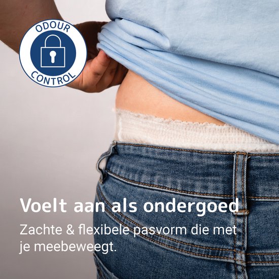 ABENA Pants Premium M1 - 15x Absorberend Broekje, te Dragen als Gewoon Ondergoed - Voor het Verlies van Flinke Scheuten Urine en (Dunne) Ontlasting - Heupomvang 80-110 cm - Absorptie 1400 ml