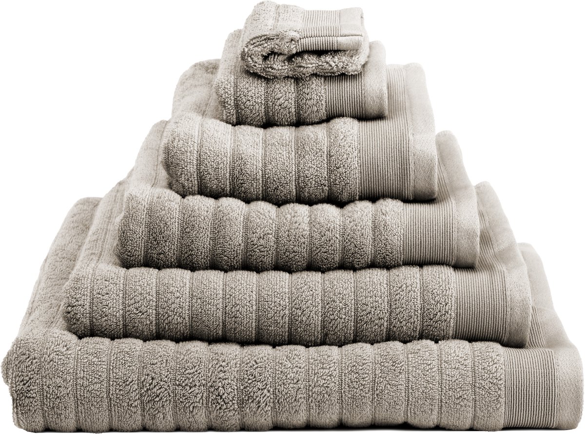 Heckettlane Handdoekenset Prestige - Hotelkwaliteit Handdoek van 100% Katoen - 50x100 cm - Badhanddoek 2 Stuks - Taupe