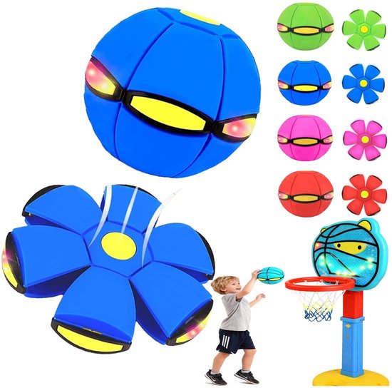 Jouet interactif - Magique - Balle déformée - Soucoupe volante - PP souple - Bleu - Sport