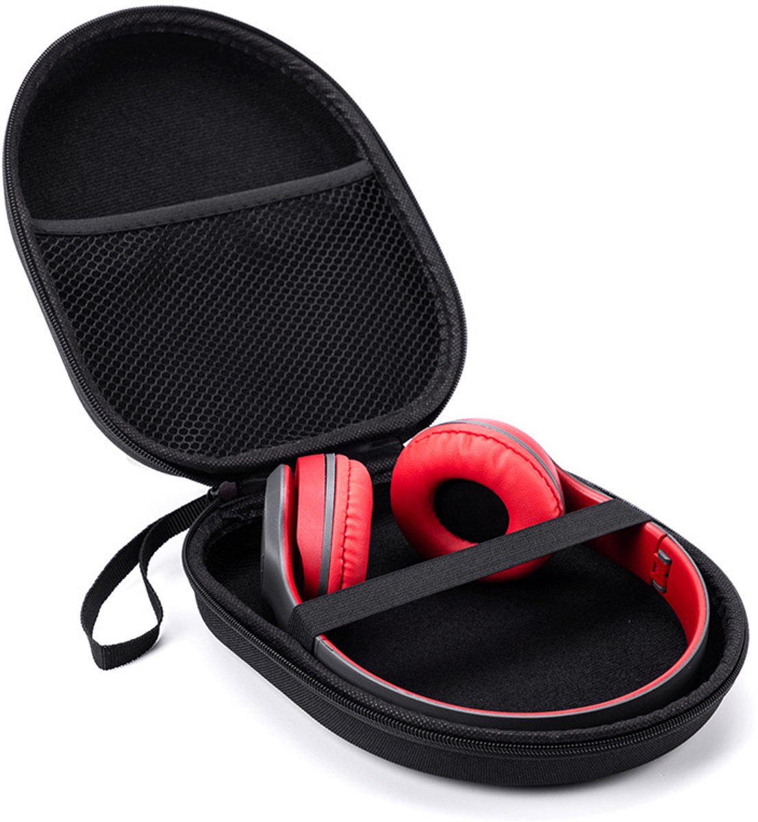 Koptelefoon Case - Harde Beschermhoes - On-ear/Over-ear - Voor de meeste merken- Koptelefoon Hoesje - Draagtas - Waterbestendig-zwart