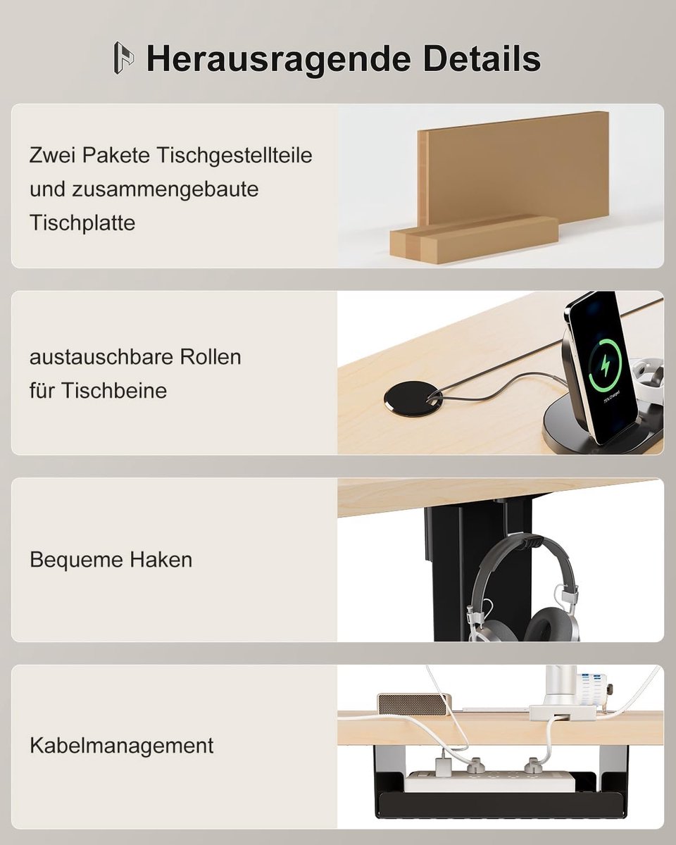 Elektrisch Bureau Nuvanohome – In - 200x80 cm - – In Hoogte Verstelbaar Sta - Medahomestore