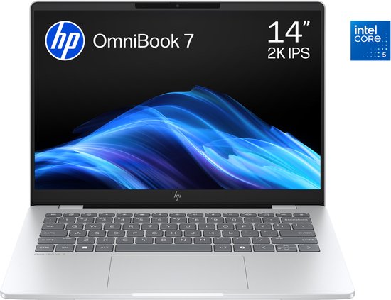 HP OmniBook 7 14-fs0751nd - Laptop - 14 Inch - 1.41 KG - Intel® Core™ 5 processor 210H - 16 GB RAM - 512 GB SSD - Windows 11 Home - HP - Hoofdafbeelding