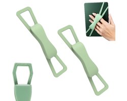 2 pièces - Sangle élastique pour doigt Grip universel Smartphone - Porte-doigt pour liseuse - Compatible avec les accessoires Kindle - Pratique pour lire au lit - Support de prise sûr et léger - Convient aux tablettes de 4,7-8 pouces