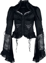 Punk Rave Goth Gorgeous Shirt Dames Blouse - zwart - L