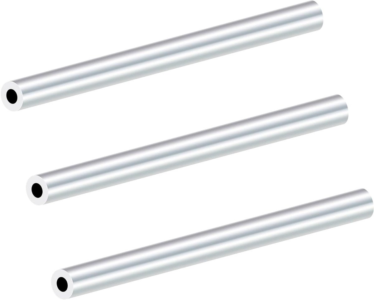 Cosensi - Aluminiumbuizen 8mm OD 4mm ID 150mm Lengte - Set van 3 - Voor DIY Projecten en Industrieel Gebruik