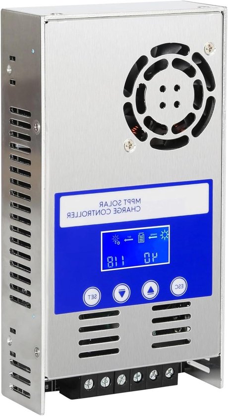 Cosensi - MPPT Solar laadregelaar 60A 12V/24V/36V/48V met LCD-achtergrondverlichting en PV-display - Geschikt voor AGM, lithium, loodzuur en gelaccu's
