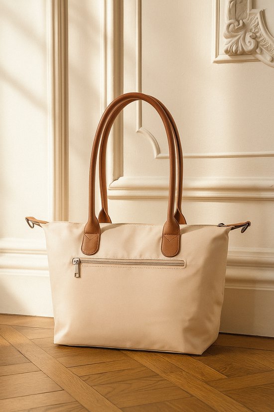 Sac à main Lundholm Shopper pour femme | Design scandinave - Série Danviken - Beige