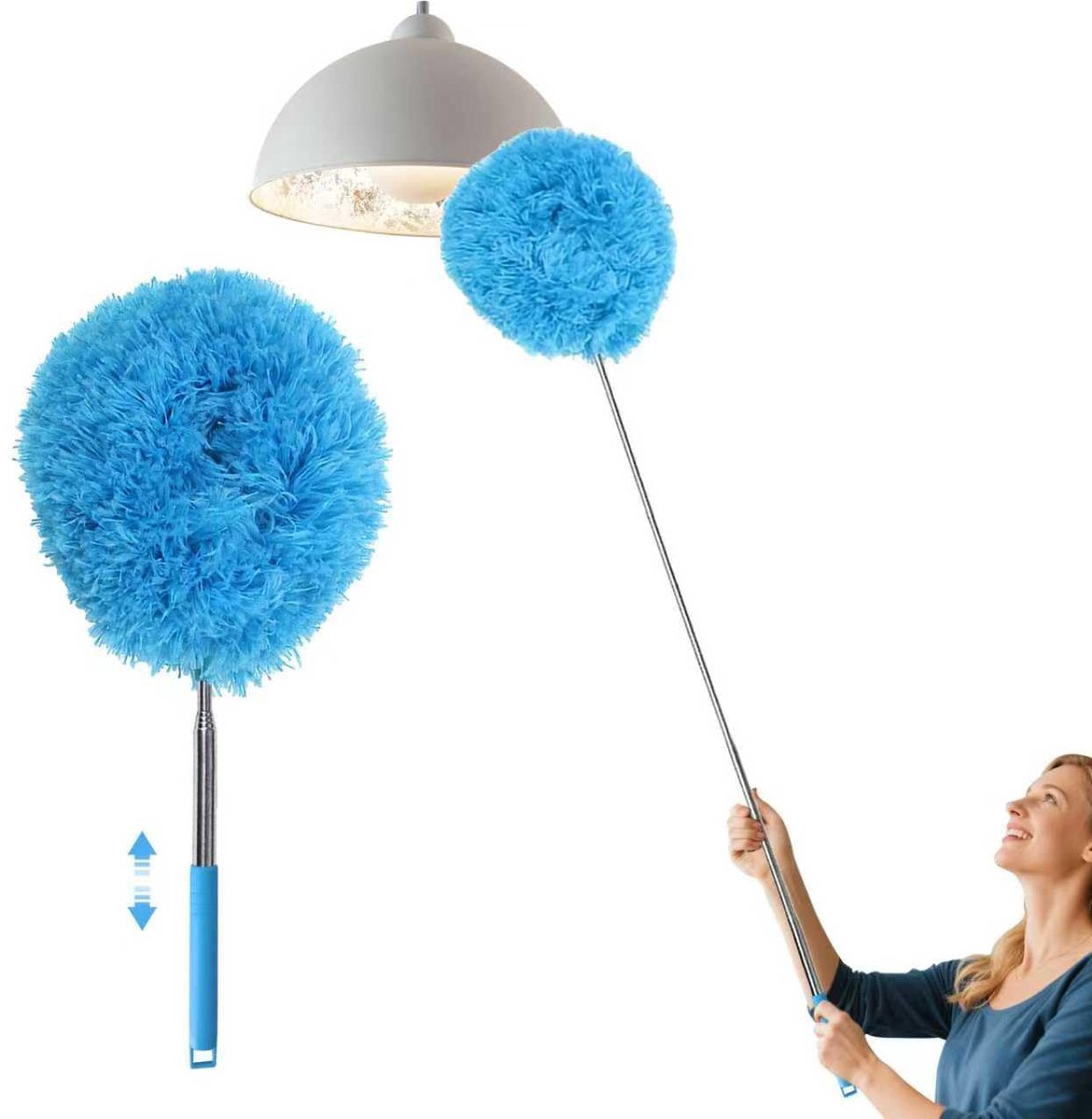 Unyqoos® Uitschuifbare microvezel stofdoek voor hoge plafonds en meubels