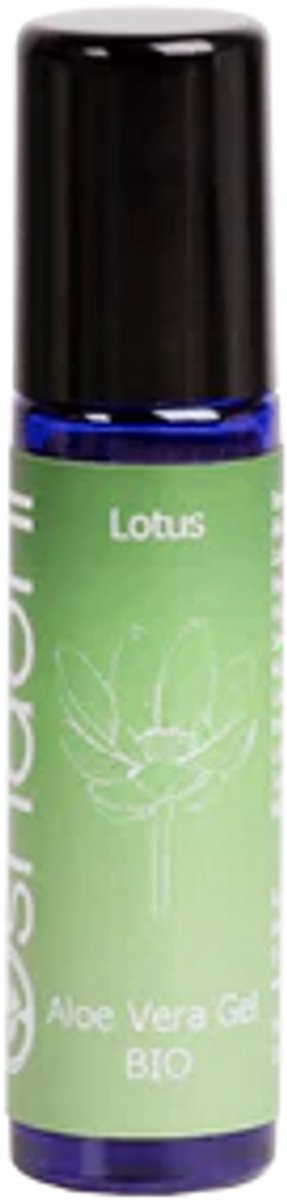 Roll-on verzorgende gel met aloe vera en lotus, Oshadhi, biologisch, 10 ml
