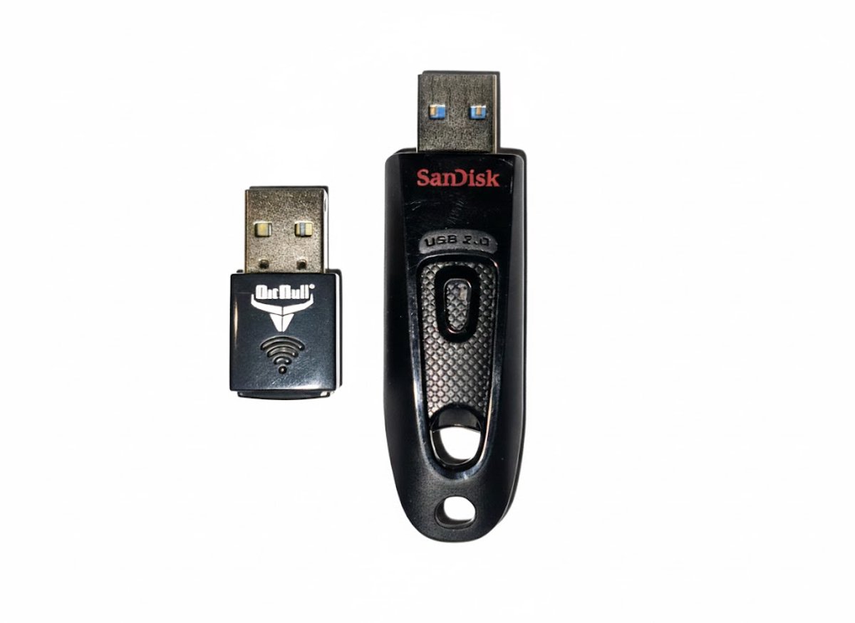 BitBull 2 in 1 WiFi 6 met Bluetooth 5.4 USB Dongle + 64GB USB-A Opslag Stick - Wifi-Adapter voor Computer / Wi-Fi Ontvanger AX600 802.11ax