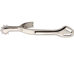 Sprenger Sporen for Men German Silver highly polished 9 Point Big Rowel 40mm