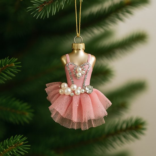 Kerstbal Ballerina Jurkje – Elegantie in je boom | Decoratie | Cadeau | Kerst | Kerstboom