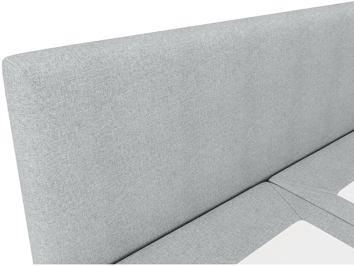 Vente-unique Boxspringbed stof lichtgrijs 180 x 200 cm ONAN