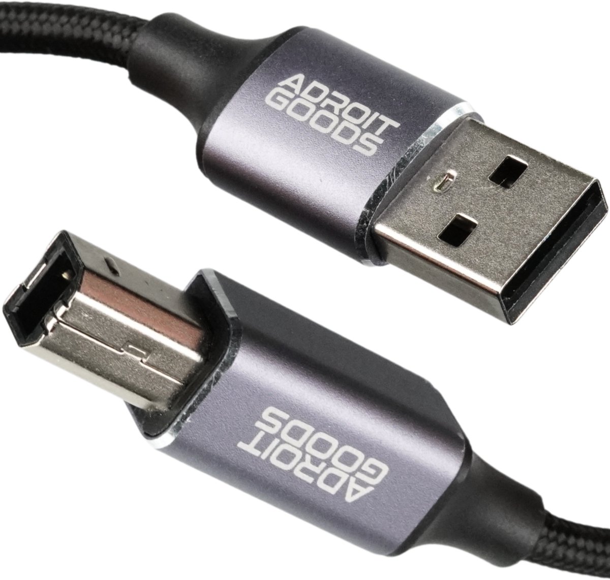 AdroitGoods USB 2.0 naar USB-B Printerkabel - USB-A naar USB-B Kabel 2.0 - 480 Mbps Snel en slijtvast - 3m