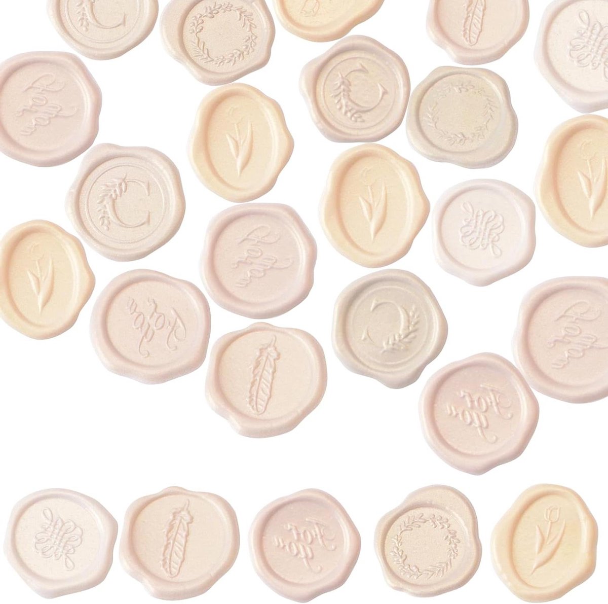 Cosensi - Wax Seal Stickers Set van 54 voor Scrapbook Bruiloft Uitnodiging Feest decoratie.