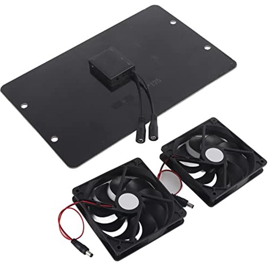 10W Zonnepaneel Aangedreven Afzuigventilator, Draagbare Mini Zonneventilator Ventilator Waterdicht Fit voor RV Jacht Kassen Huisdier Huizen Kippenhokken