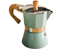 Cosensi - Aluminium Moka Espresso Koffiezetapparaat Percolator 150/300ml, Kachel Top Pot, Thuiskantoor, Hot Coffeepot