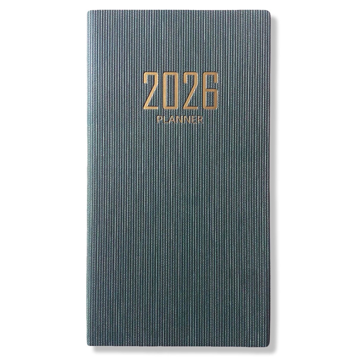 2026 Pocket Agenda - Weekagenda 7D/2P - Softcover Groen - 9,5x17,3cm