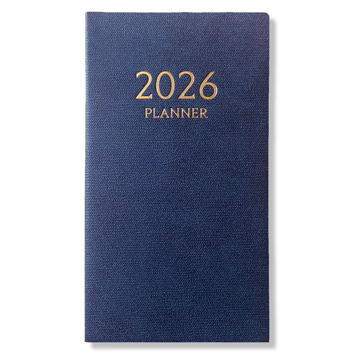 2026 Pocket Agenda - Dagagenda 1D/1P - Softcover Zwart - 9,5x17,3cm