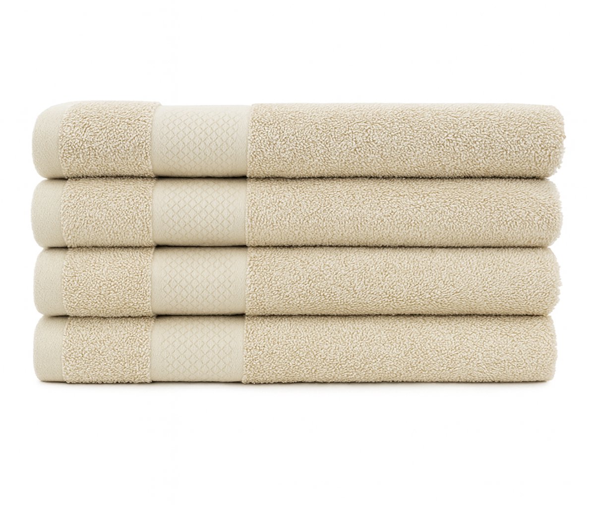Badhanddoeken 70x140 cm - Badlakens - Handdoeken - Taupe - Set 4 stuks - Everyday Luxury - Hotelkwaliteit