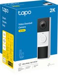 Boîte de la sonnette vidéo Tapo D210, vidéo 2K, 160° DFOV ultra grand-angle, batterie 6400mAh.