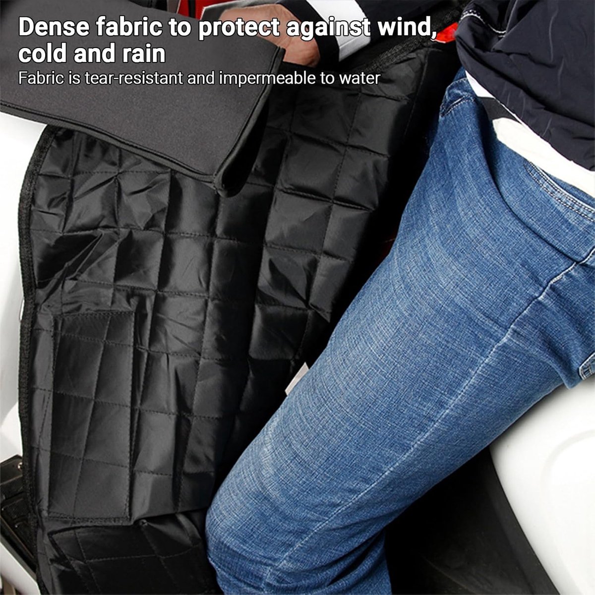 Beenkleed Scooter - Universeel - Beenkleed - Waterdicht & Winddicht - Oxford - Scooter deken - Beendeken scooter - Beenhoes scooter - Beenkleed voor Rolstoel - One size - voor Scootmobiel en elektrische Rolstoel Beenkleed – foto 2