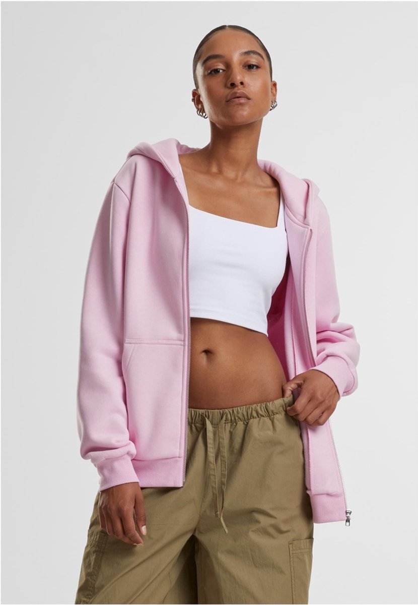 Urban Classics Fluffy Vest met capuchon XXL Roze