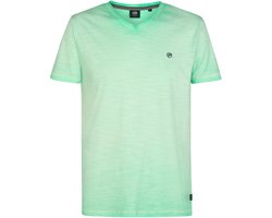 Petrol Industries - Heren T-shirt met V-hals PolarisSur - Groen - Maat XXL