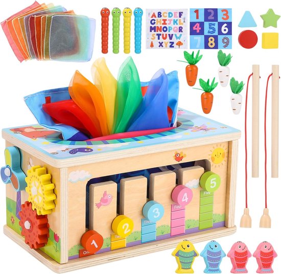 Bnineteenteam Houten Kleur Sorteer Speelgoed - Educatief Spel Voor Peuters