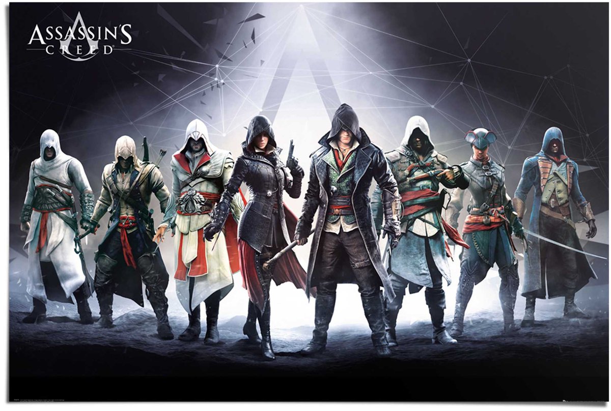REINDERS Poster Assassin's Creed - 61 x 91,5 - Papier - REINDERS Bonte kleuren
