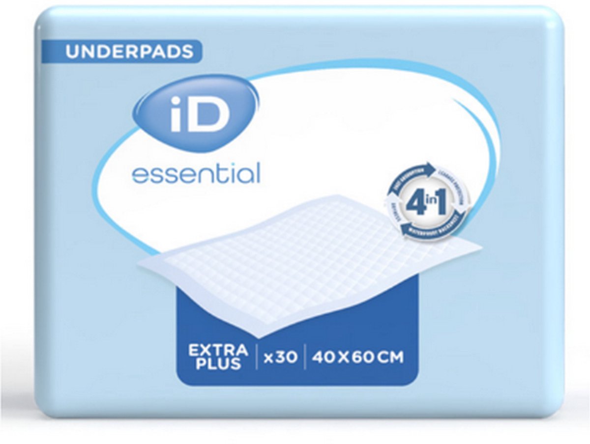 ID Essential Underpads Extra Plus 40 x 60 cm - 1 paquet de 30 protections