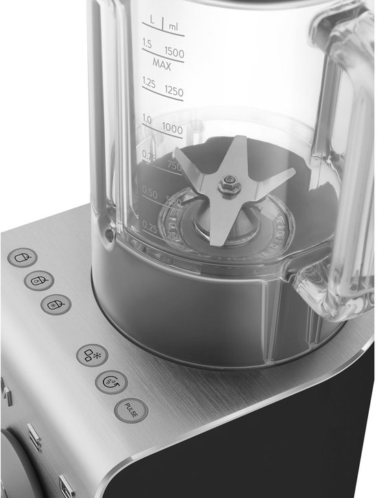 SMEG BLC02BLMEU - High Performance Blender - Incl. vacuümpomp - 1400W - Mat Zwart van SMEG — afbeelding 4