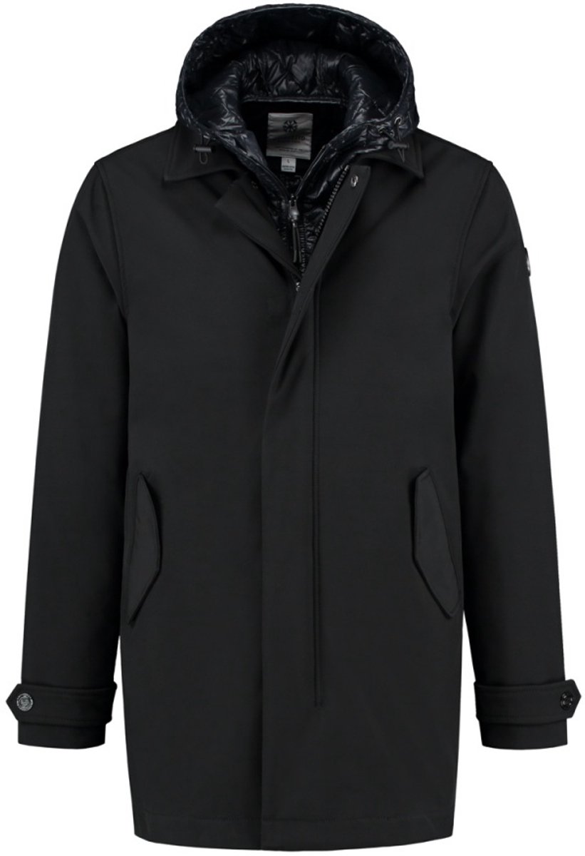 Trenchcoat Soft Shell Zwart (101246 - 999)
