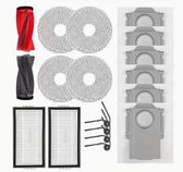 10R Accessoires voor Roborock Saros 10R, Qrevo CurvX Robotstofzuiger en Dweil, 1 Set Hoofdborstel, 2 HEPA-filters, 4 Zijborstels, 4 Dweilkussens, 6 Stofzakken
