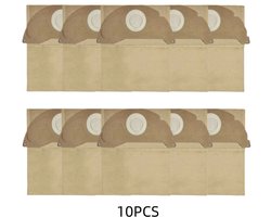 Stofzuigerzakken - Geschikt voor Kärcher WD2 - 10 Stuks - Stofzakken - Reservezakken - Zak 6.904-322.0 - Geschikt voor Kärcher WD2 MV2 WD 2.200 tot WD 2.550 - Papieren Filterzakken - Vervangende