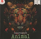 Decotime - Livre de coloriage « Animaux» - Grand format - Livre de coloriage pour adultes - 128 pages