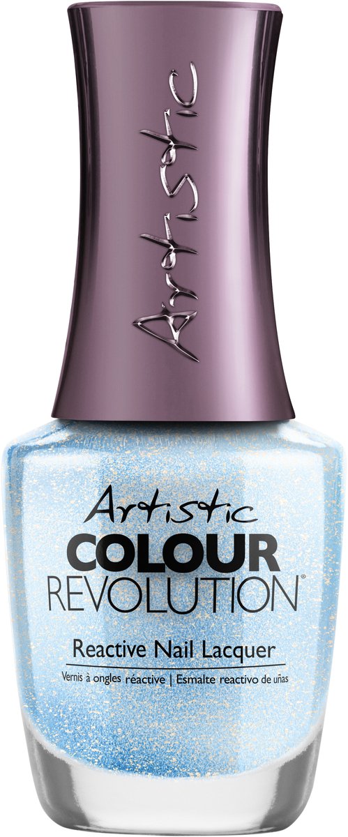 Artistic Nail Design Colour Revolution 'Gimme Space' (Chuncky Blauwe Glitter)