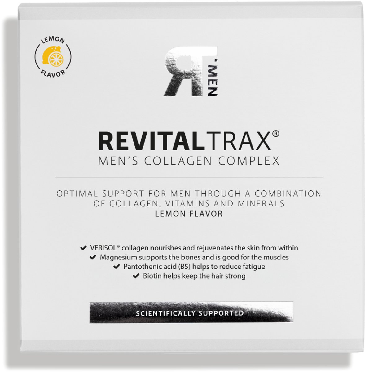 RevitalTrax - Men's Collagen Complex - 5.000mg Verisol® Collageen Poeder - 11 Mineralen en Vitamines - Voedingssupplementen - 30 zakjes