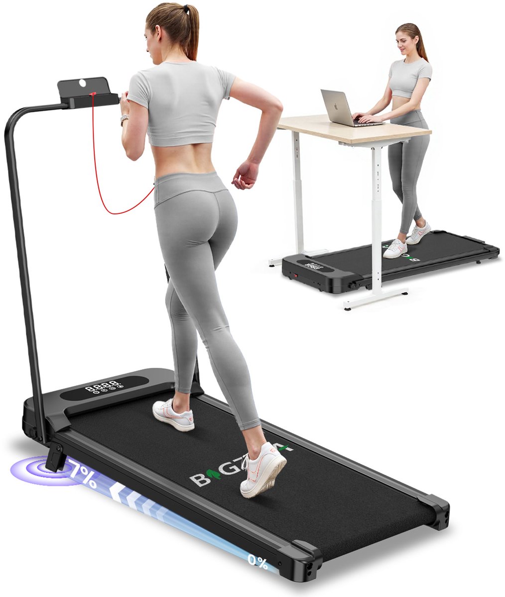 Opvouwbare loopband - 4-in-1 loopband met 7% helling -