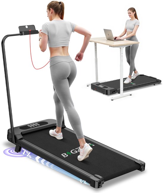 Opvouwbare loopband - 4-in-1 loopband met 7% helling - - Opvouwbare - €129,99