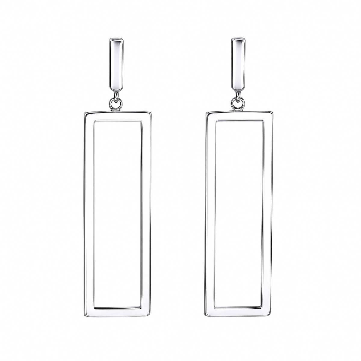 Chetoria oorbellen dames - Oorhangers Zliver - zilverkleurig - Stainless Steel - Zliver