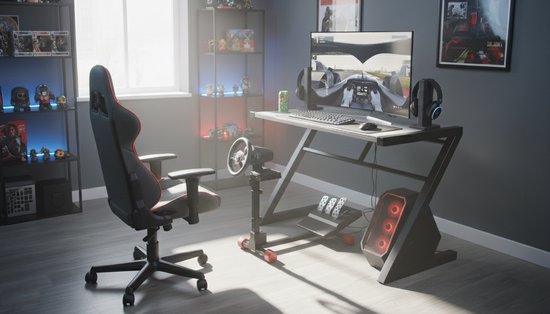 VDD Gaming - Wheel Stand - Racestuur - Sim Racing Cockpit - Race Cockpit - Opvouwbaar - Geschikt voor - Logitec - PXN - Fanatec - Thrustmaster - In Hoogte Verstelbaar - Kantelbaar van Merkloos — afbeelding 2