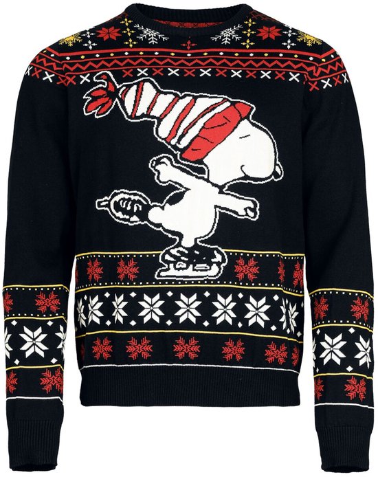 Pull de Noël Snoopy Peanuts pour homme - Multicolore - S